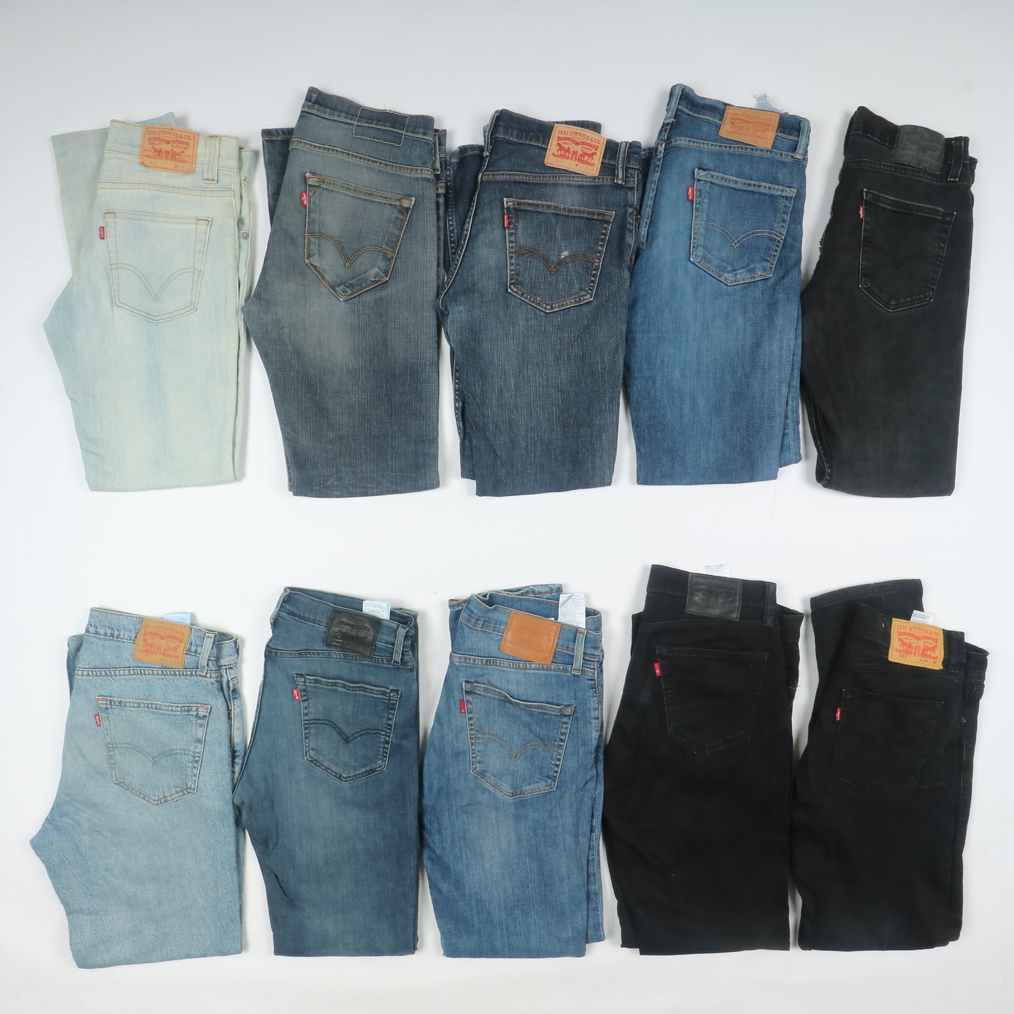 Levi s jeans denim slim e skinny uomo donna stock da 45 pz Levis 511 Vintage Clothing