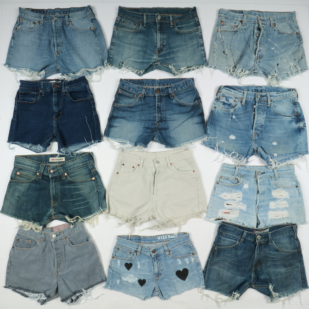 Levis short jeans donna box da 63pz denim e nero Levi's