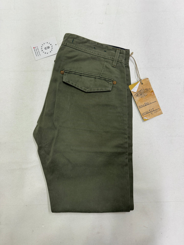 Scarti-Lab 120 W33 chino pant nuovo con cartellino Deadstock