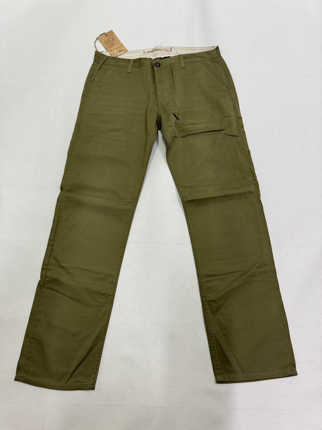 Scarti-Lab 101 chino pant W36 verde militare nuovo con cartellino Deadstock