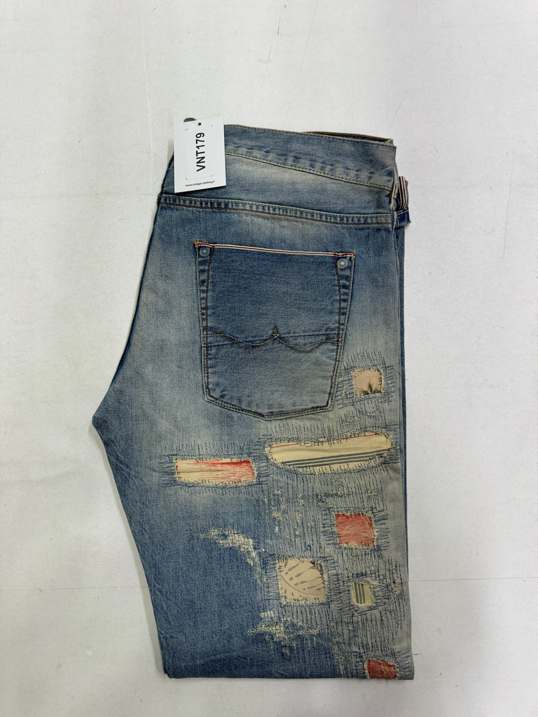 Scarti-Lab 001 W34 cimosa red line jeans nuovo con cartellino Deadstock