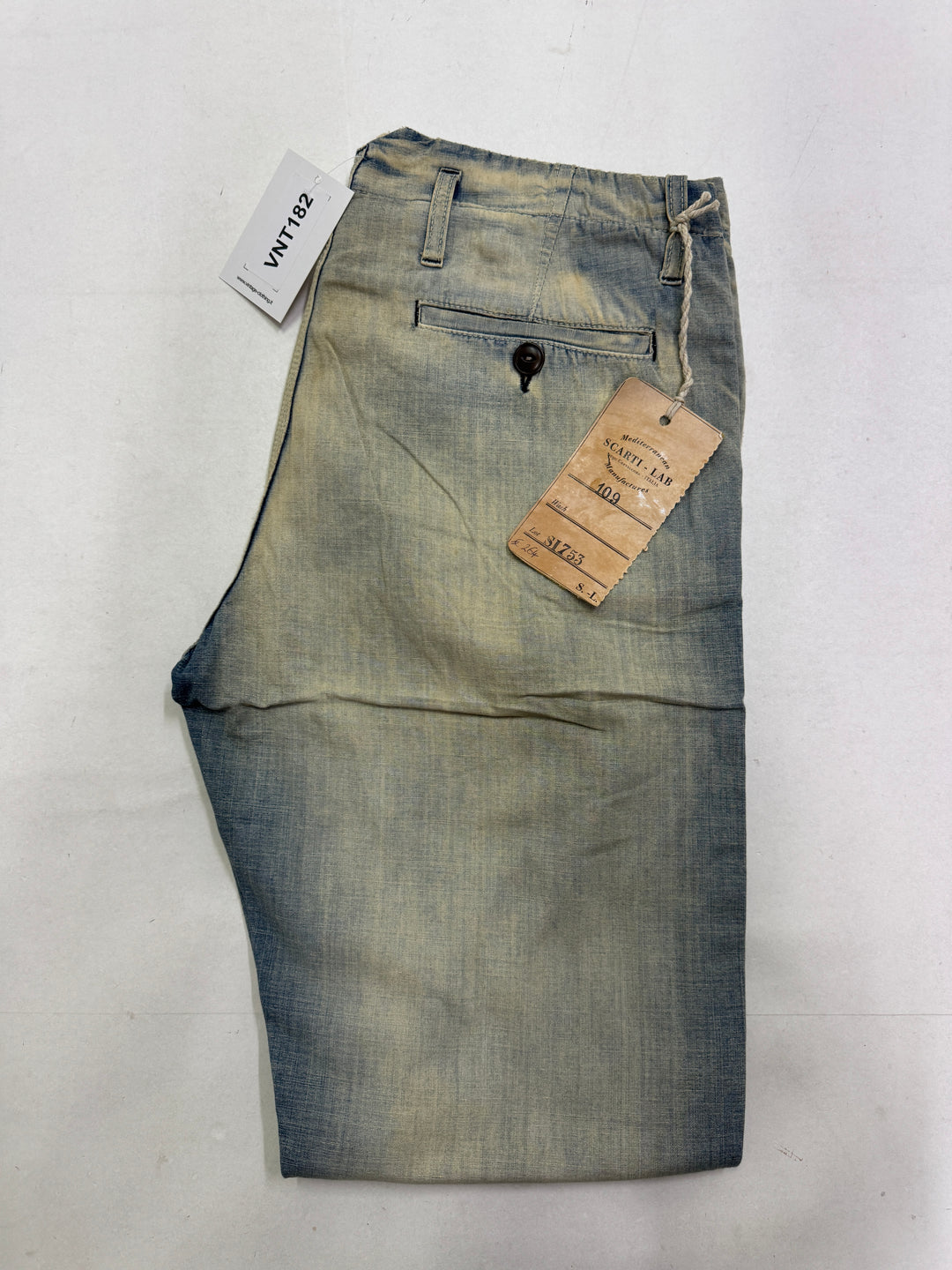 Scarti-Lab 109 W32 jeans nuovo con cartellino Deadstock