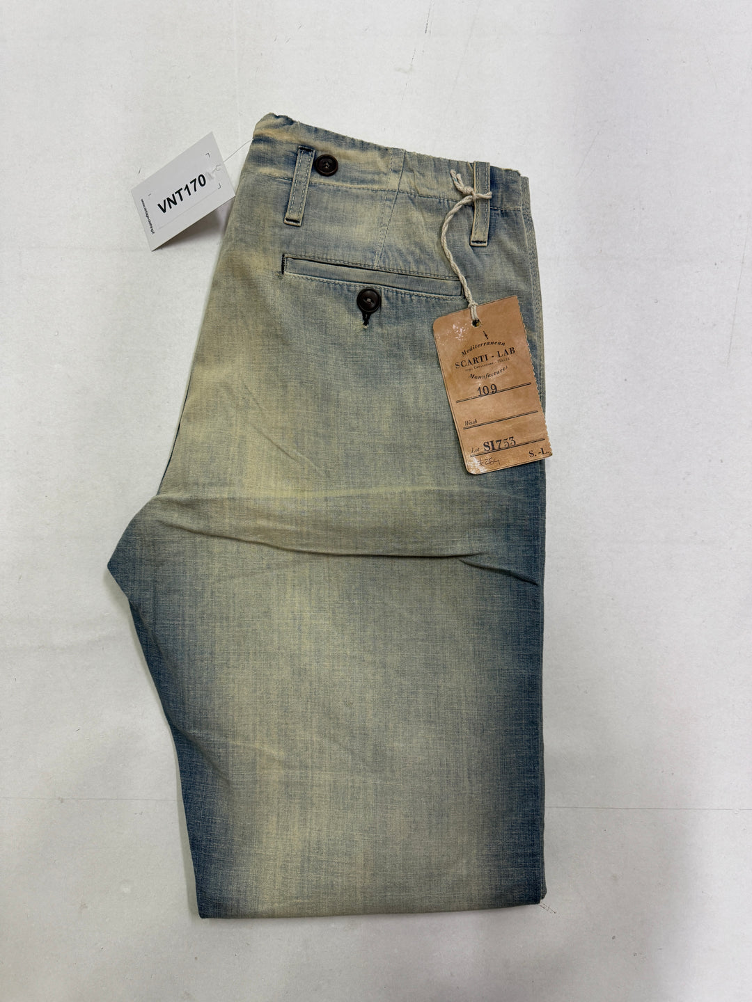 Scarti-Lab 109 W32 jeans pant nuovo con cartellino Deadstock