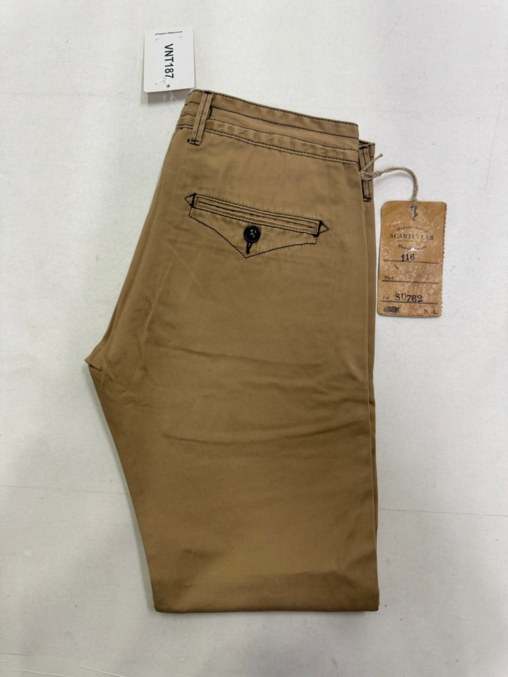 Scarti-Lab 116 W31 chino pants nuovo con cartellino Deadstock