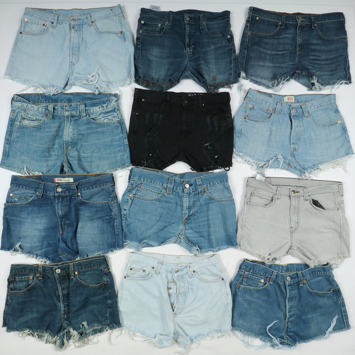 Levis short jeans donna box da 63pz denim e nero Levi's