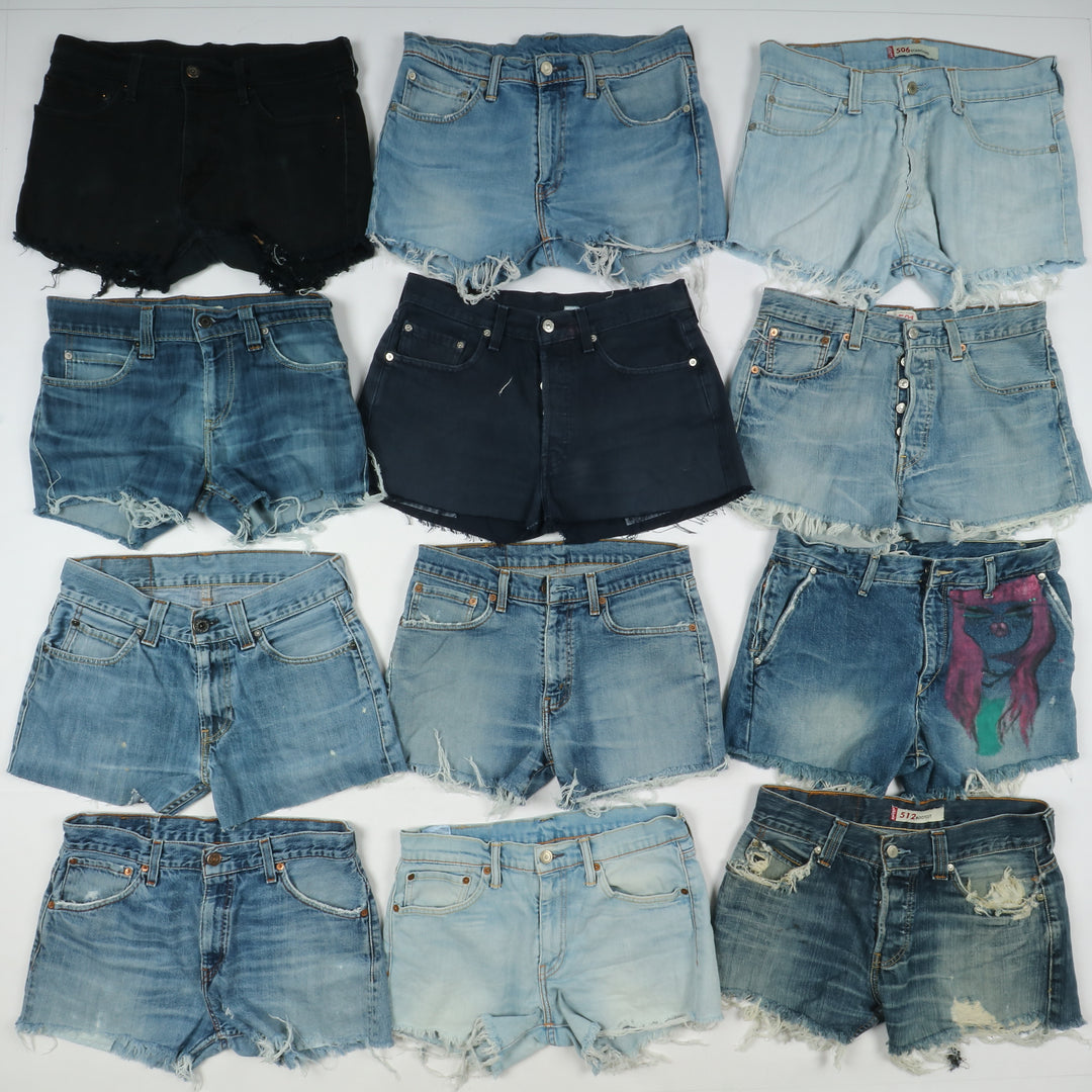 Levis short jeans donna box da 62pz denim e nero Levi's