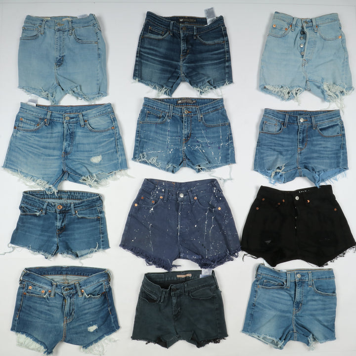 Levis short jeans donna box da 63pz denim e nero Levi's