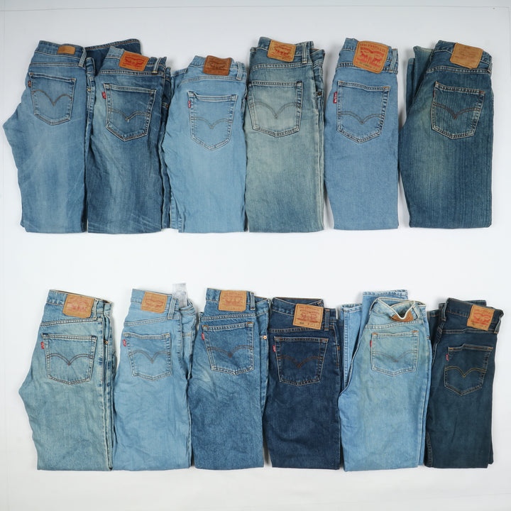 Levi's jeans denim slim, skinny e bootcut / zampa stock da 43 pz uomo e donna